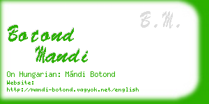 botond mandi business card